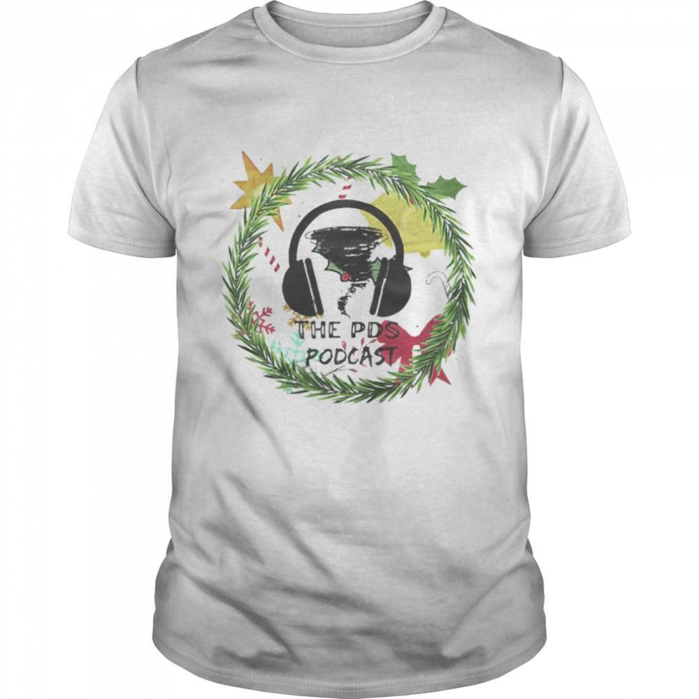 Headphone The Pds Podcast Christmas Shirt